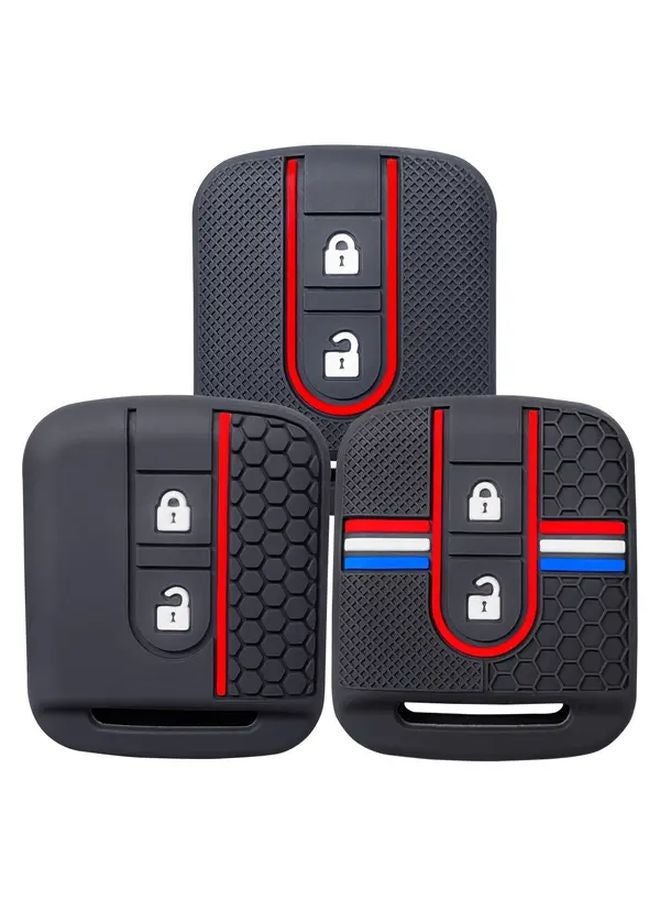 Black Silicone Car Key Cover For Nissan Tiida Micra K12 Navara Qashqai J10 Primera Almera Sunny X Trail - Image 1